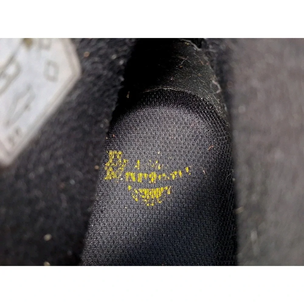Dr Martens Boots Mens Size 8 Black Leather Quinton Combat Lace Up Work Boots